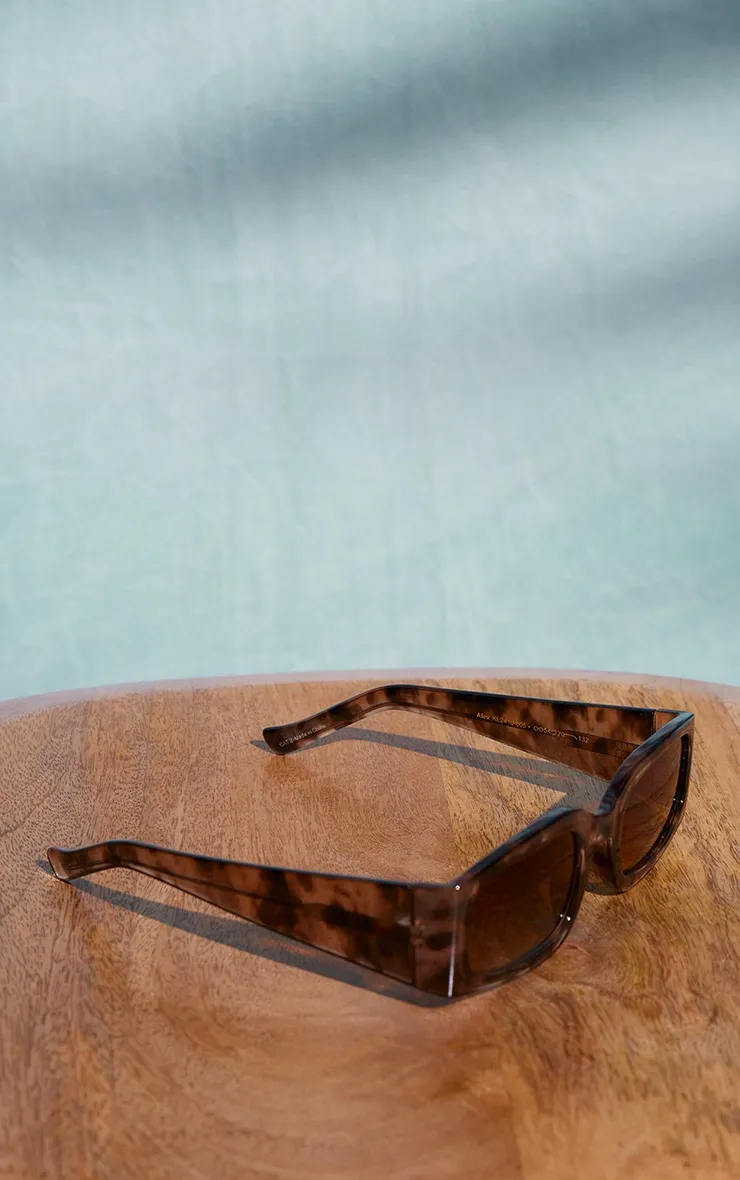 A.KJÆRBEDE Lunettes de soleil carrées effet écaille