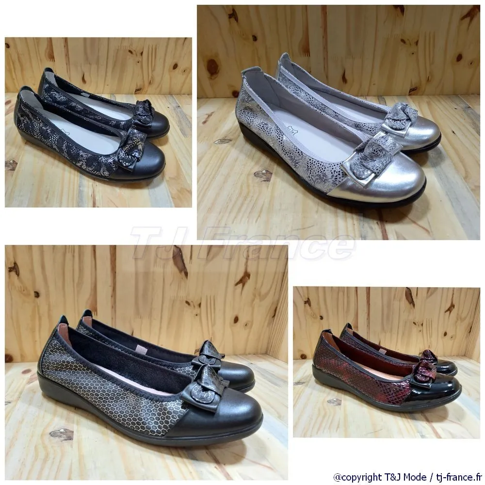Ballerine confort femme en cuir Inéa CAMELIA