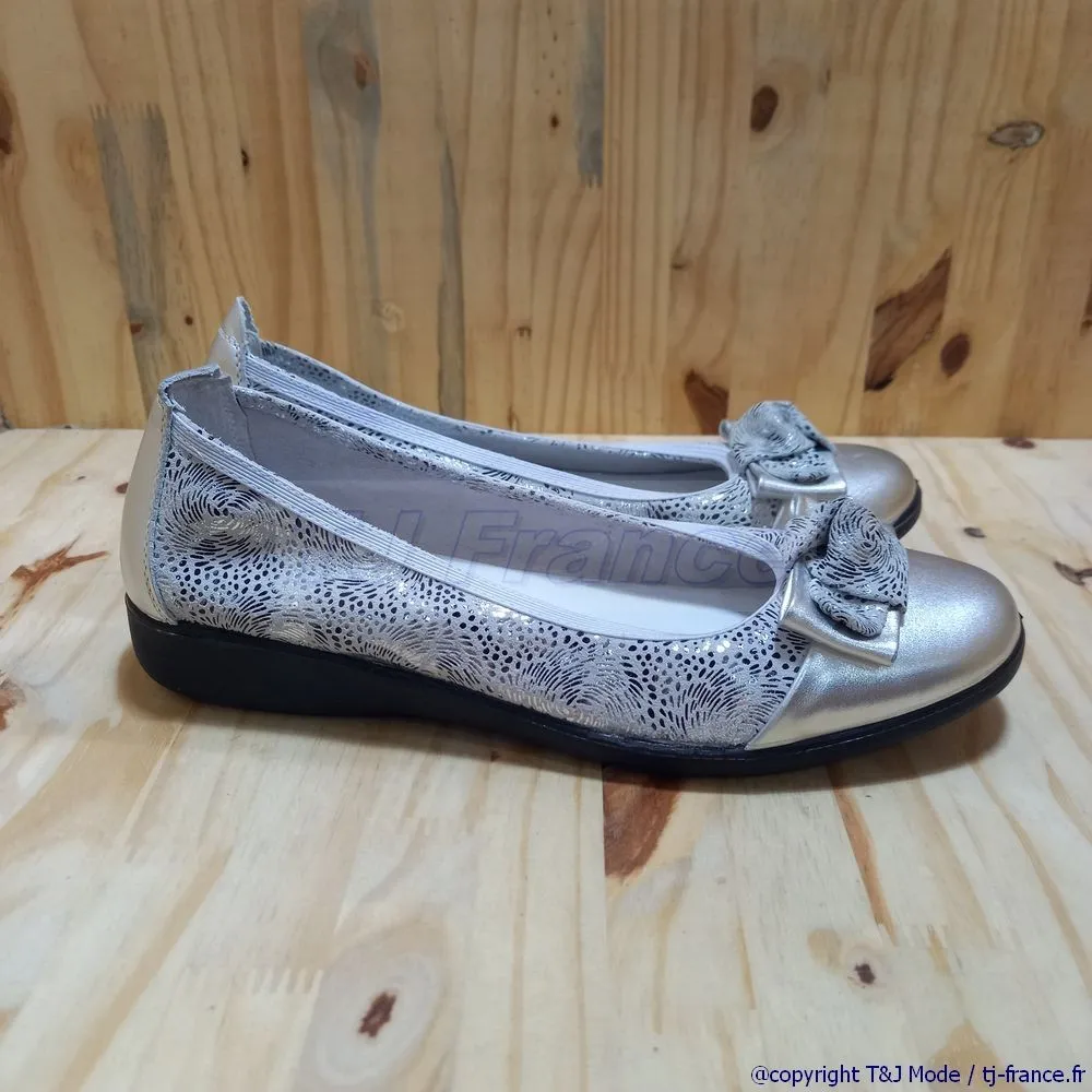 Ballerine confort femme en cuir Inéa CAMELIA