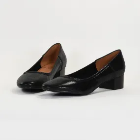 Ballerines DOLORES en cuir noir | 3 Suisses