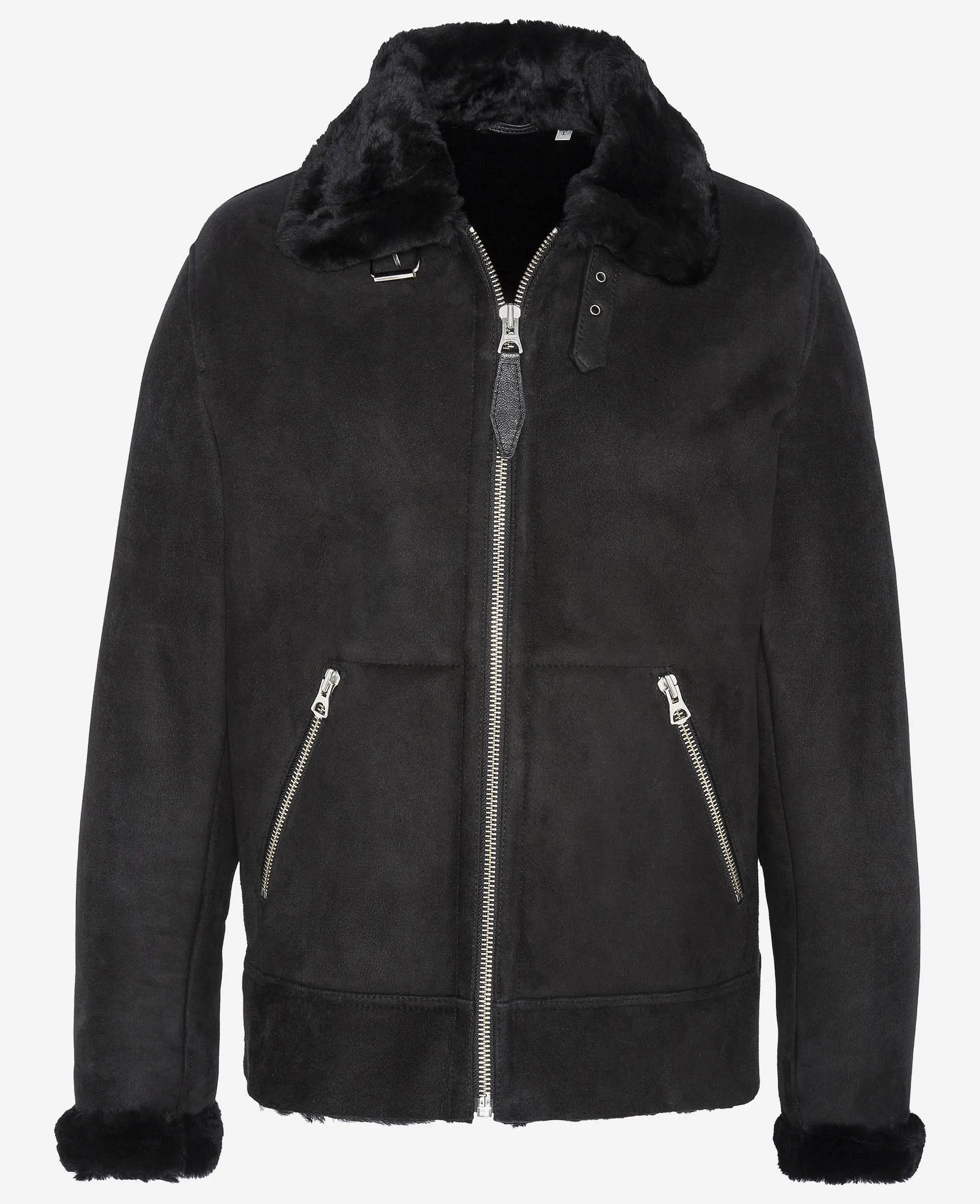 Blouson rétro suédé, cuir de mouton