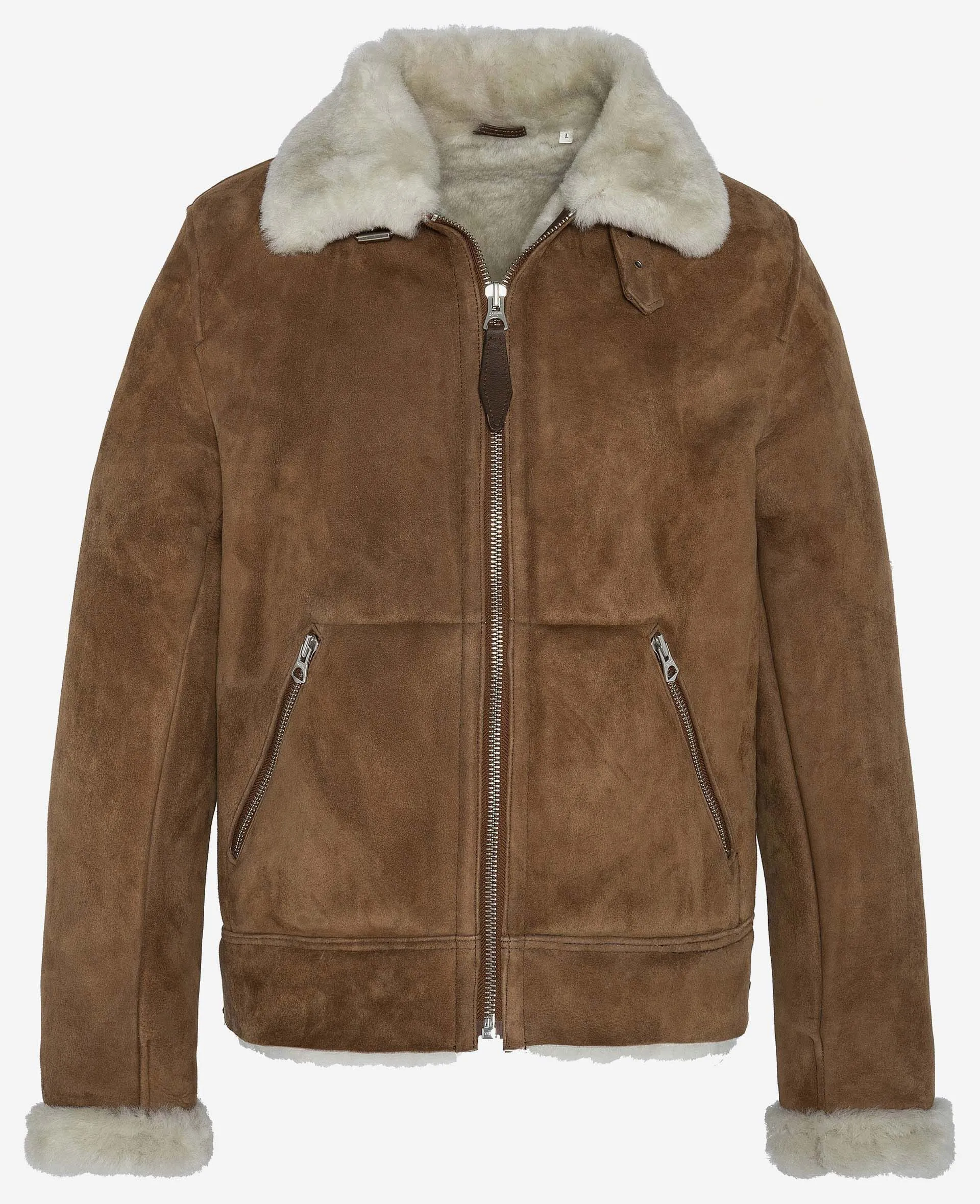 Blouson rétro suédé, cuir de mouton