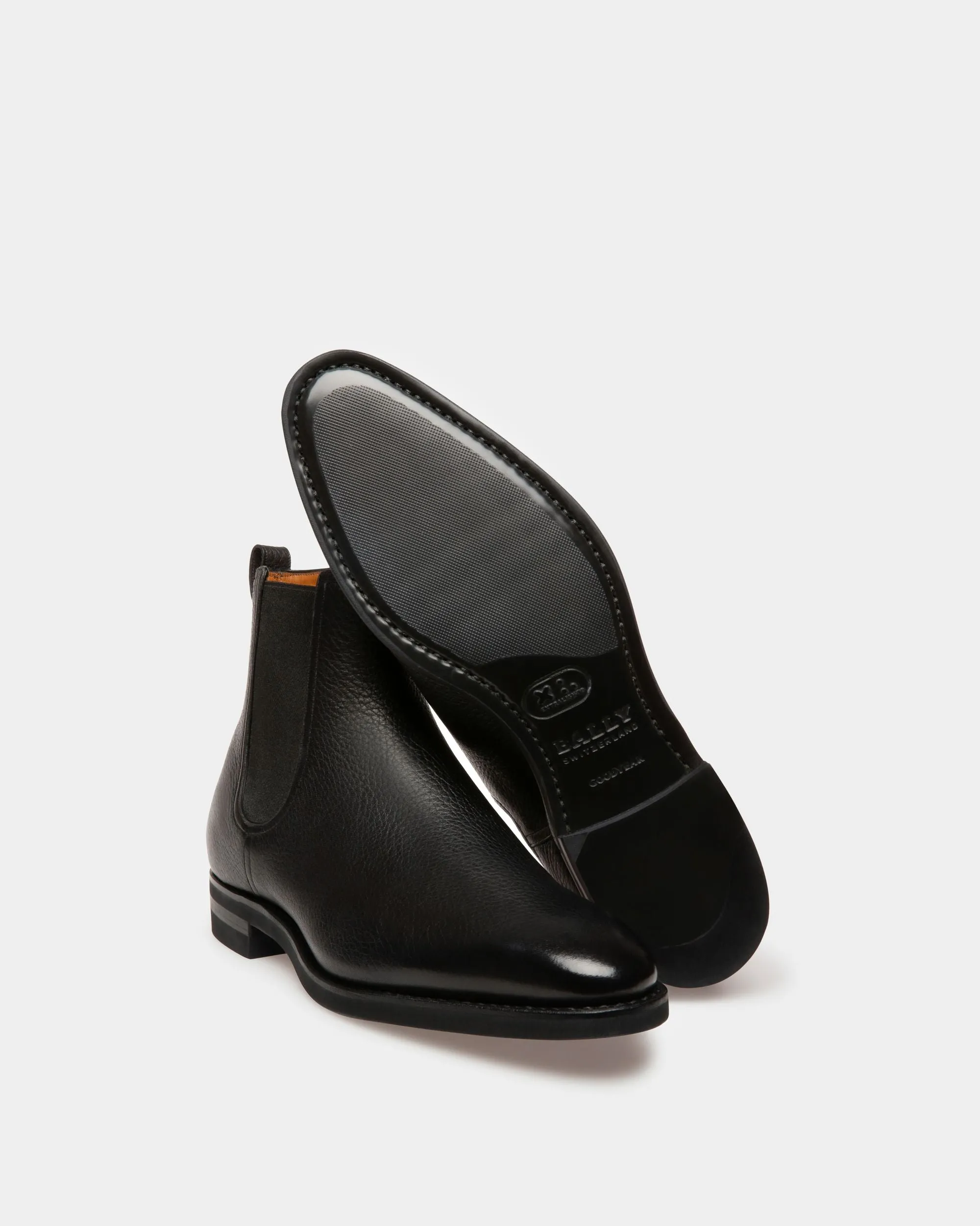 Botte Scavone Pour Homme En Cuir Noir