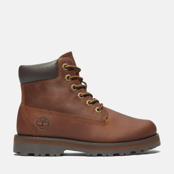 Botte à lacets Courma Kid pour enfant en marron