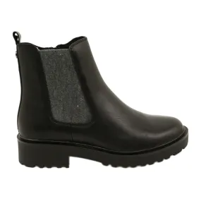 Bottes Caprice pour femmes sur un fond plus épais 9-25419-41 022 Noir le noir