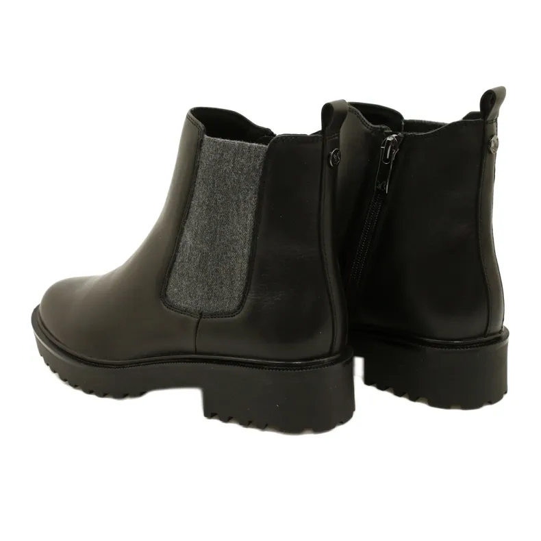 Bottes Caprice pour femmes sur un fond plus épais 9-25419-41 022 Noir le noir