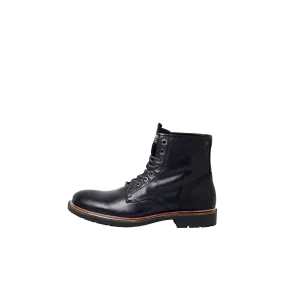 Bottes homme anthracite lacets cuir Sam Jack & Jones - Boots et bottines Homme sur MenCorner