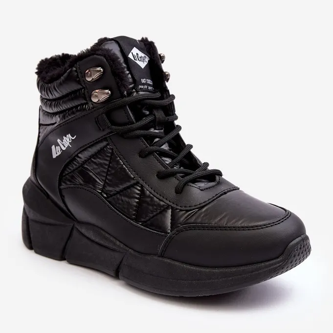 Bottes isolées pour femmes sur la plateforme Lee Cooper LCJ-23-44-1984 Noir le noir