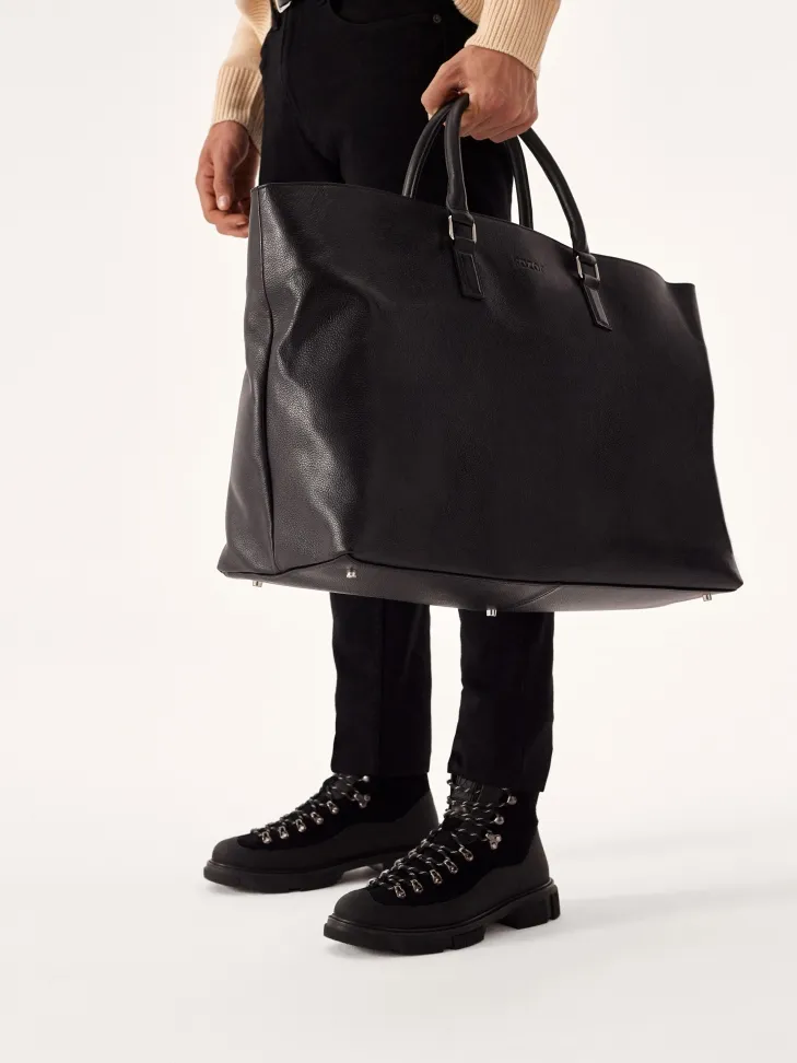 Bottes à lacets renforcées par un insert en caoutchouc