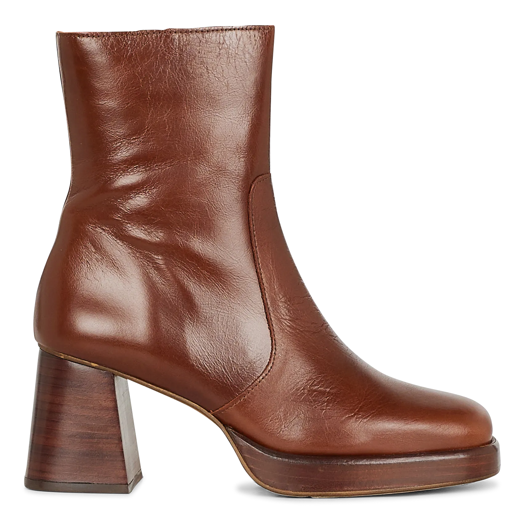 BOTTINES à TALONS EN CUIR BRIGAND - JONAK pour FEMME | Printemps