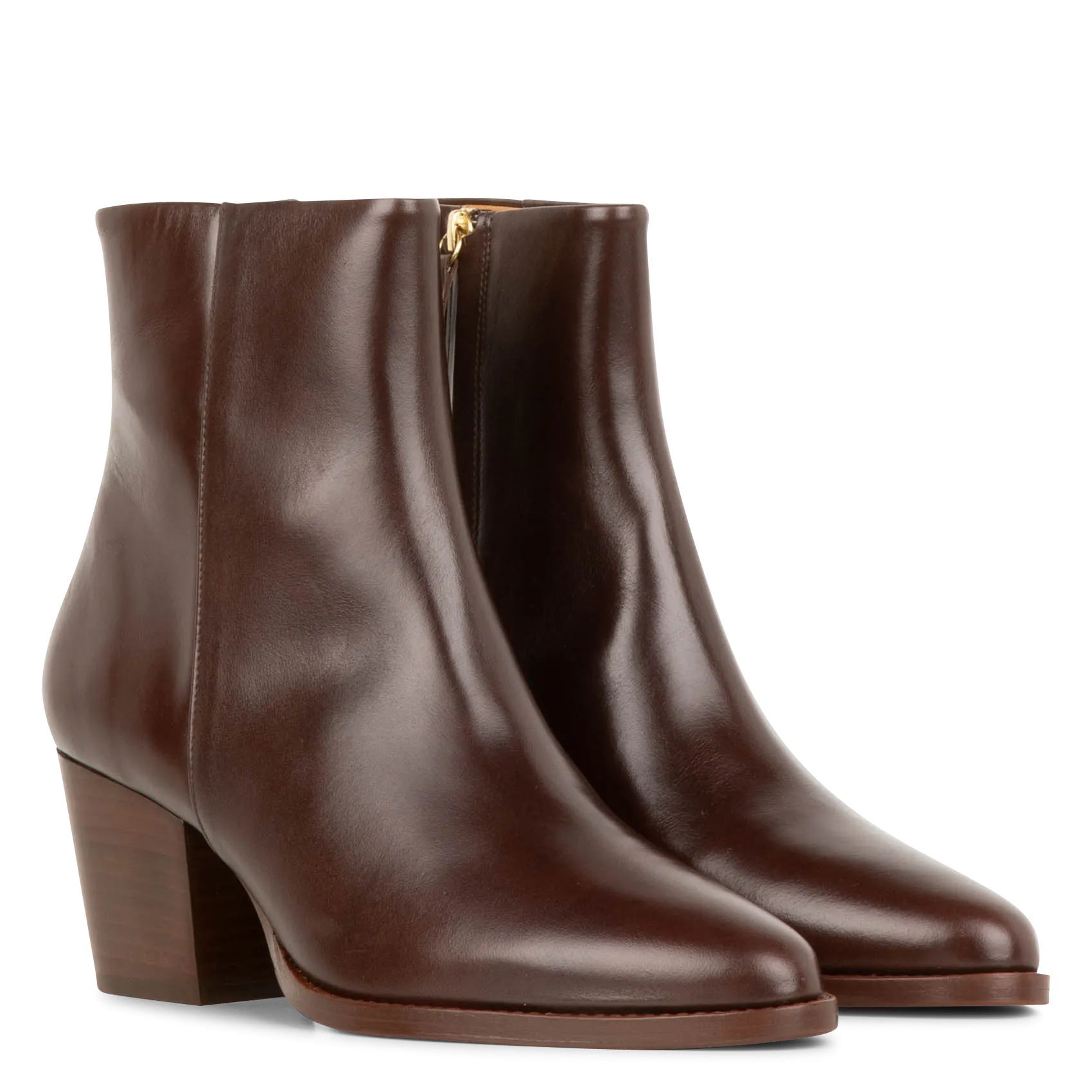 BOTTINES à TALONS EN CUIR N700 - RIVECOUR pour FEMME | Printemps