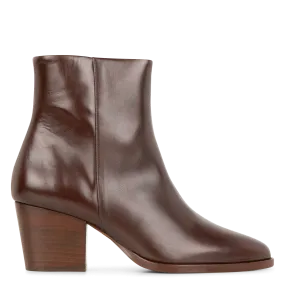 BOTTINES à TALONS EN CUIR N700 - RIVECOUR pour FEMME | Printemps