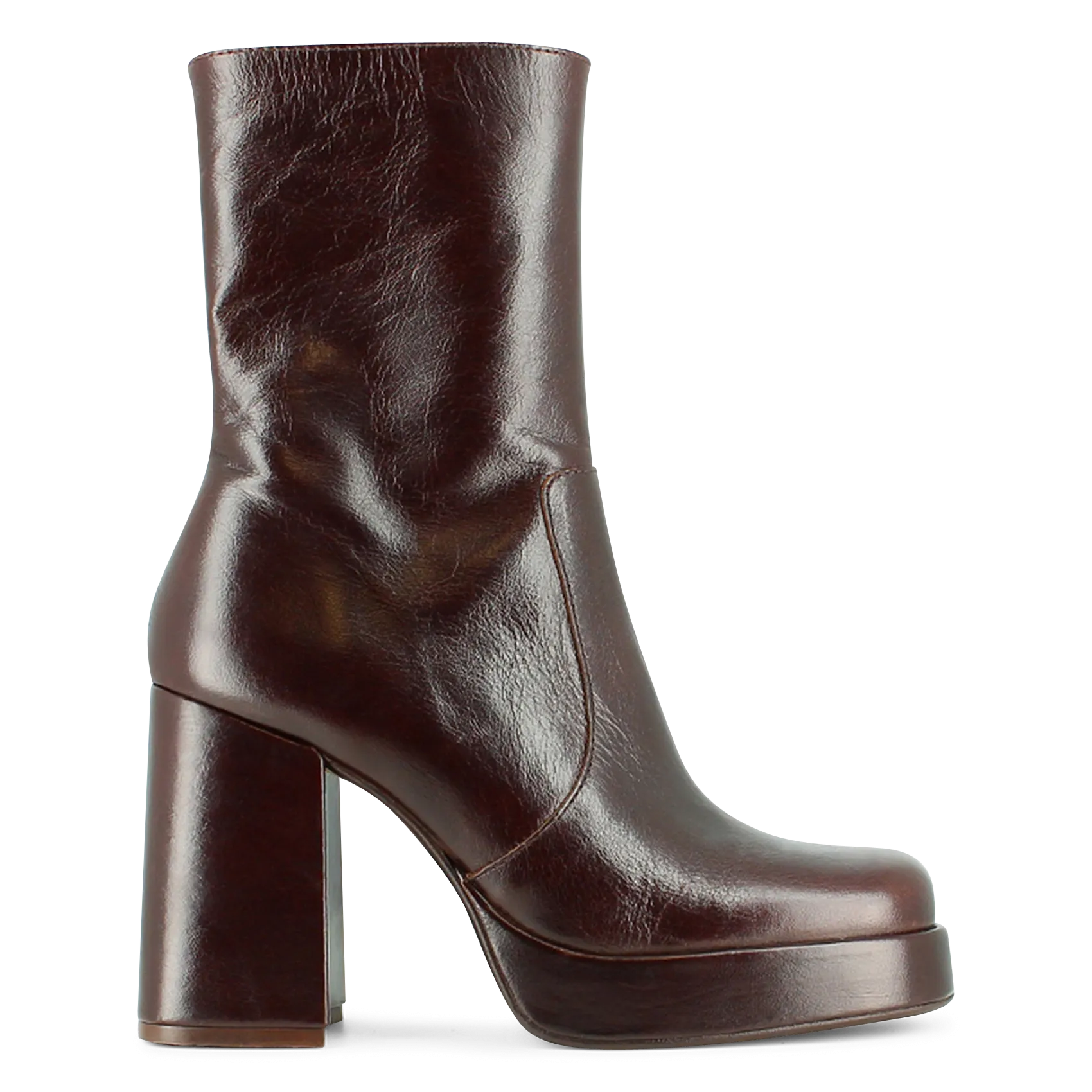 BOTTINES à TALONS EN CUIR VIEILLI BEN - JONAK pour FEMME | Printemps