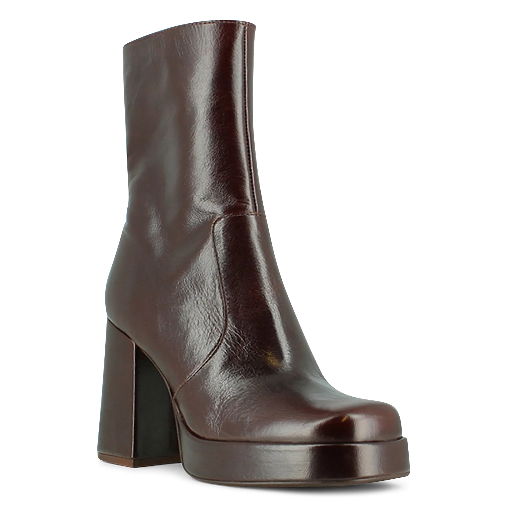 BOTTINES à TALONS EN CUIR VIEILLI BEN - JONAK pour FEMME | Printemps