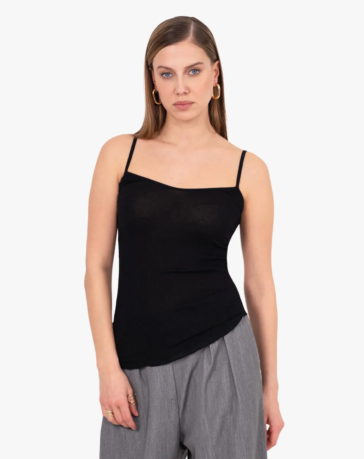 Camisole Plissé Coton & Soie