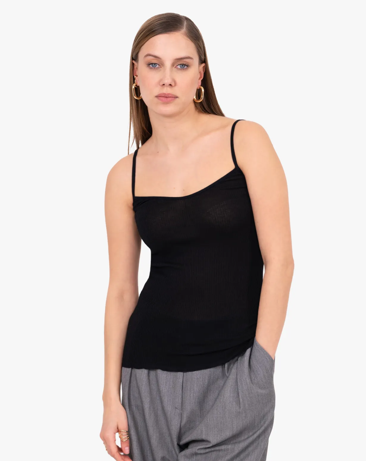 Camisole Plissé Coton & Soie