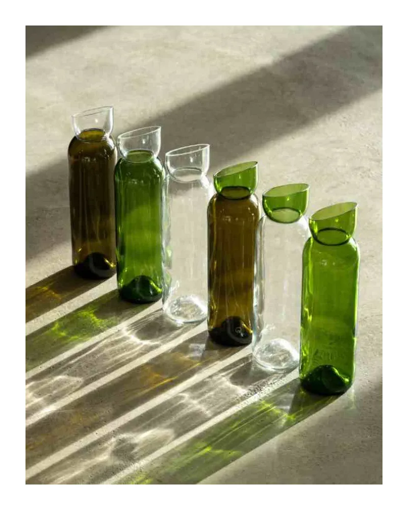 Carafe en verre recyclé - Q de bouteilles I Trentotto