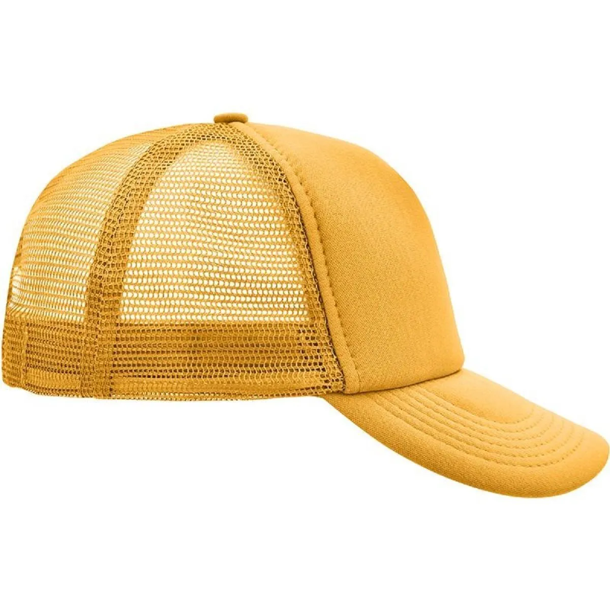 Casquette trucker avec filet style rétro - MB070 - jaune d'or 