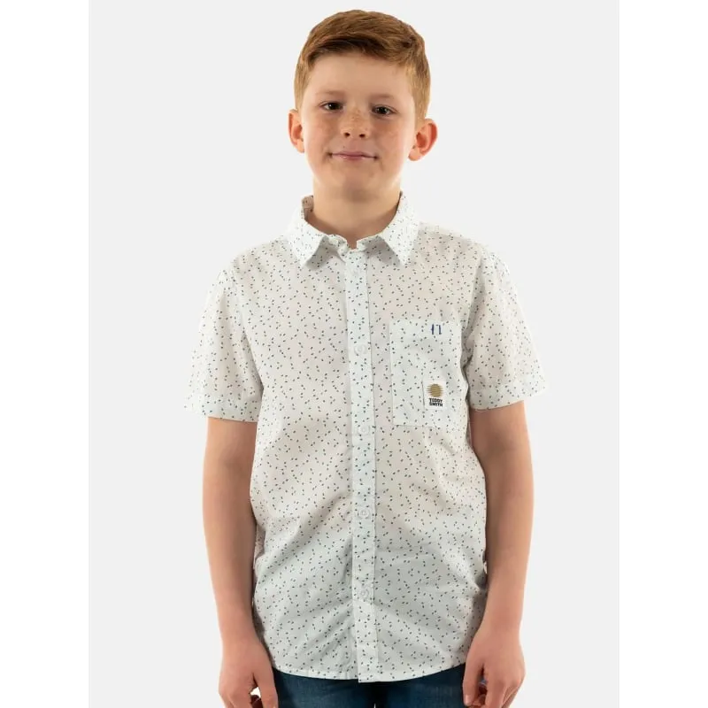 Chemise flex ithaca à rayures bleu blanc enfant - Tommy Hilfiger | wimod