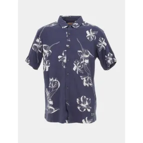 Chemise à fleurs hawaienne bleu marine homme - Superdry | wimod