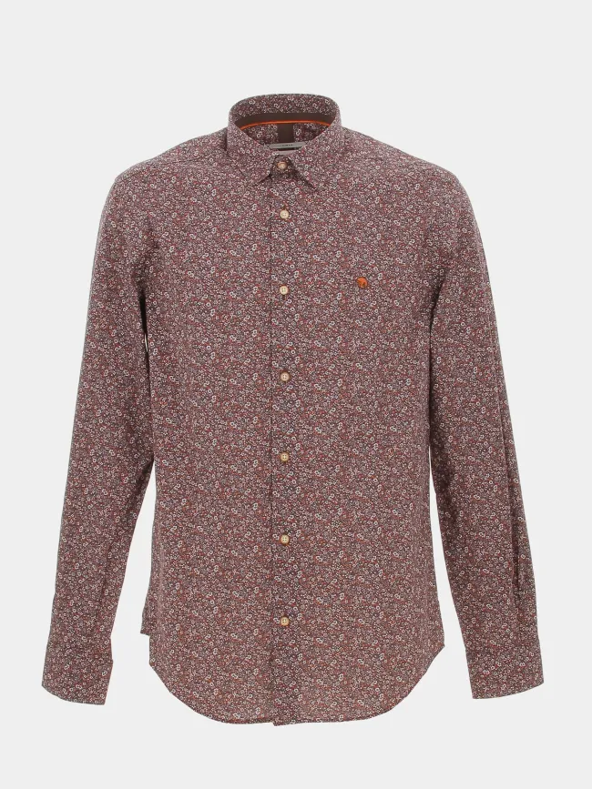 Chemise à fleurs los bordeaux homme - Benson & Cherry | wimod