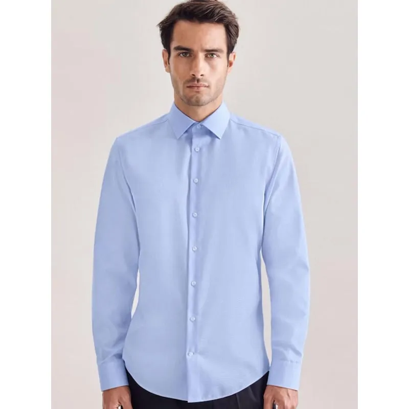 Chemise à motifs blanc bleu marine homme - Teddy Smith | wimod