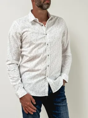 Chemise à motifs Frédéric - Blanc