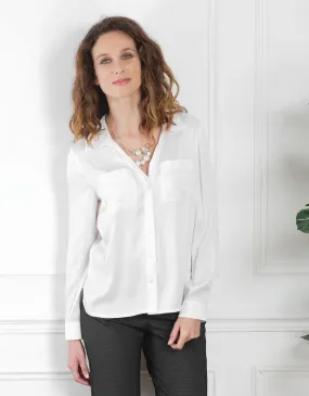 Chemisier écru en soie - Blouses & Chemisiers
