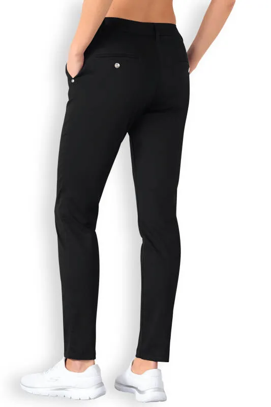 Comfort Stretch Pantalon Femme - Style Chino noir