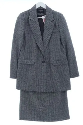 Drole de copine Ensemble en tricot bleu moucheté style décontracté