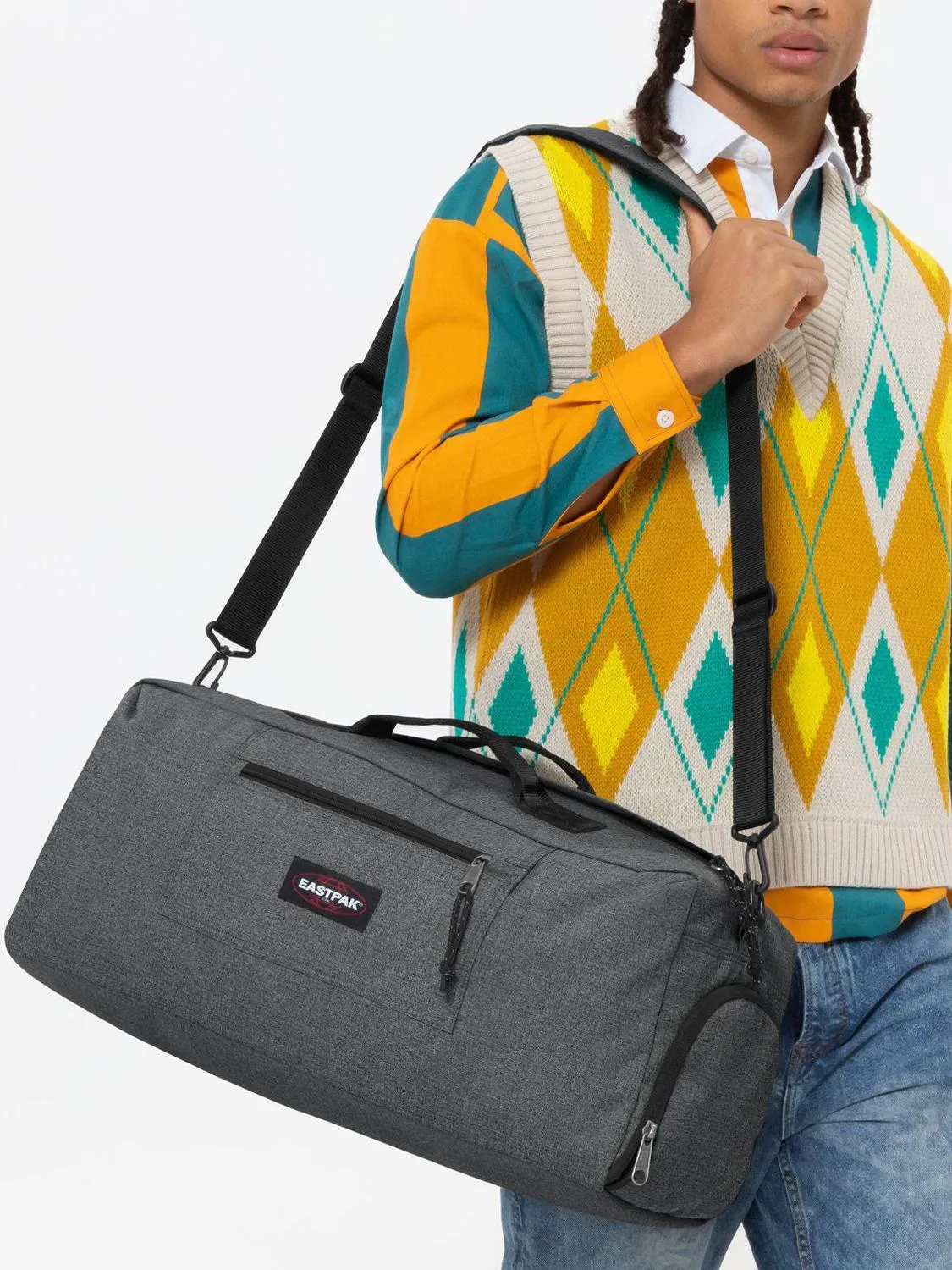 Eastpak Duffl'r M Sac De Voyage Avec Bandoulière Blackdenim - Achetez À Prix Outlet!