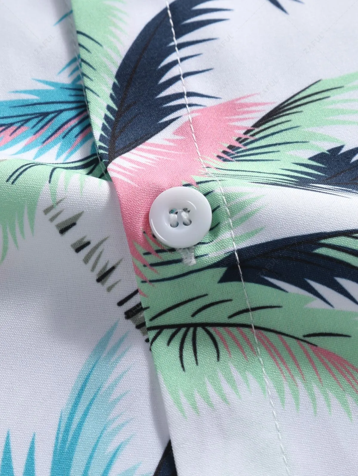 Ensemble De Chemise Décontractée Cocotier Tropical Imprimé à Manches Courtes Et De Short - Multi-a Xxl