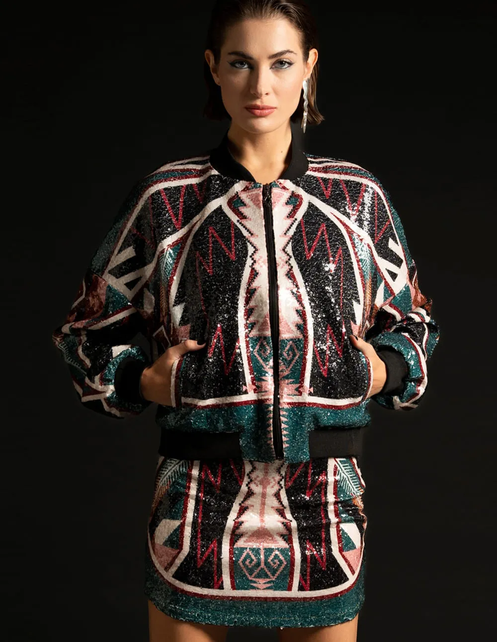 Falda Peace and Chaos Celestian Multicolor Mujer