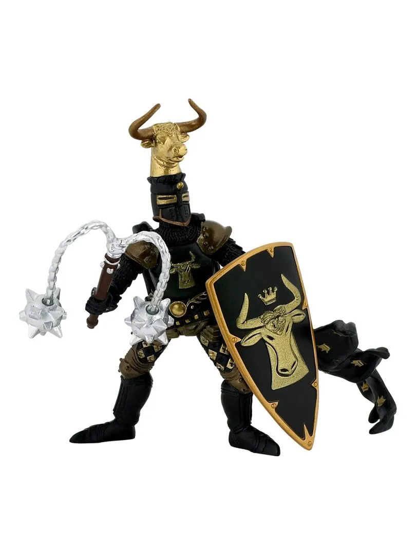 Figurine Maître des armes cimier taureau noir et or - N/A