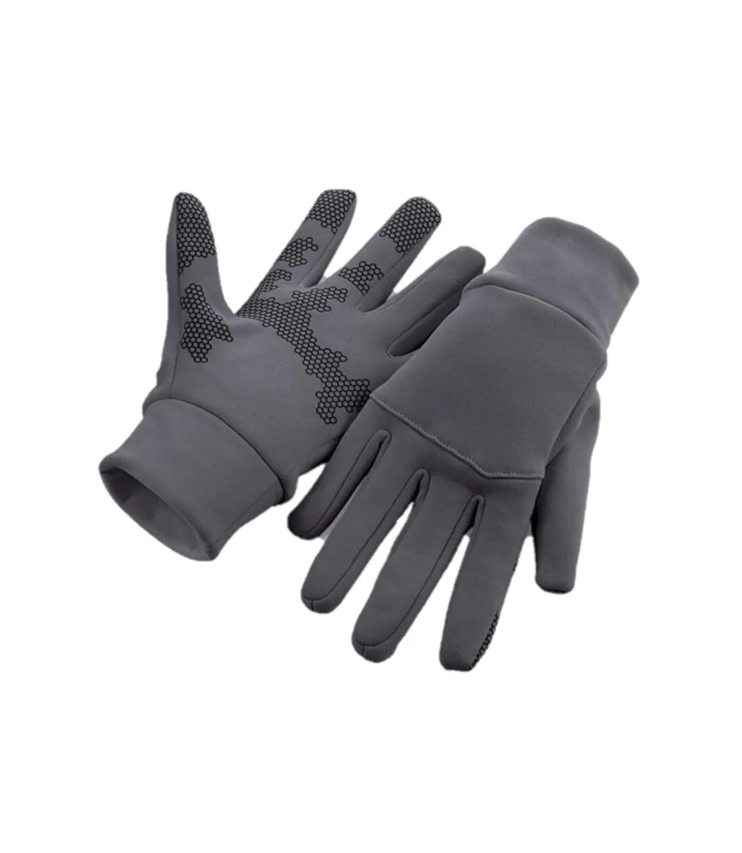 Gants de sport tactiles homme l-xl gris foncé Beechfield