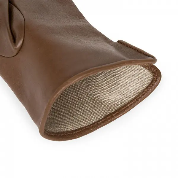 Gants tactiles Coeur T6.5 Cuir Camel | Lancaster