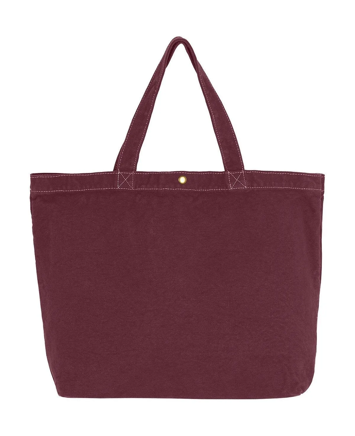 Grand sac cabas en toile - CA-4631 LCS - rouge bordeaux tawny 