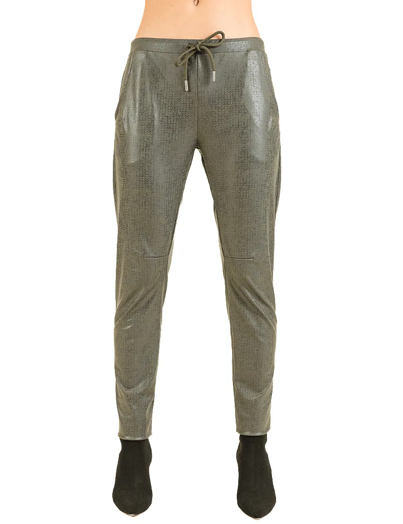 HBT - Basics Insolites | Cruz Print Pantalon Femme Kaki Wool