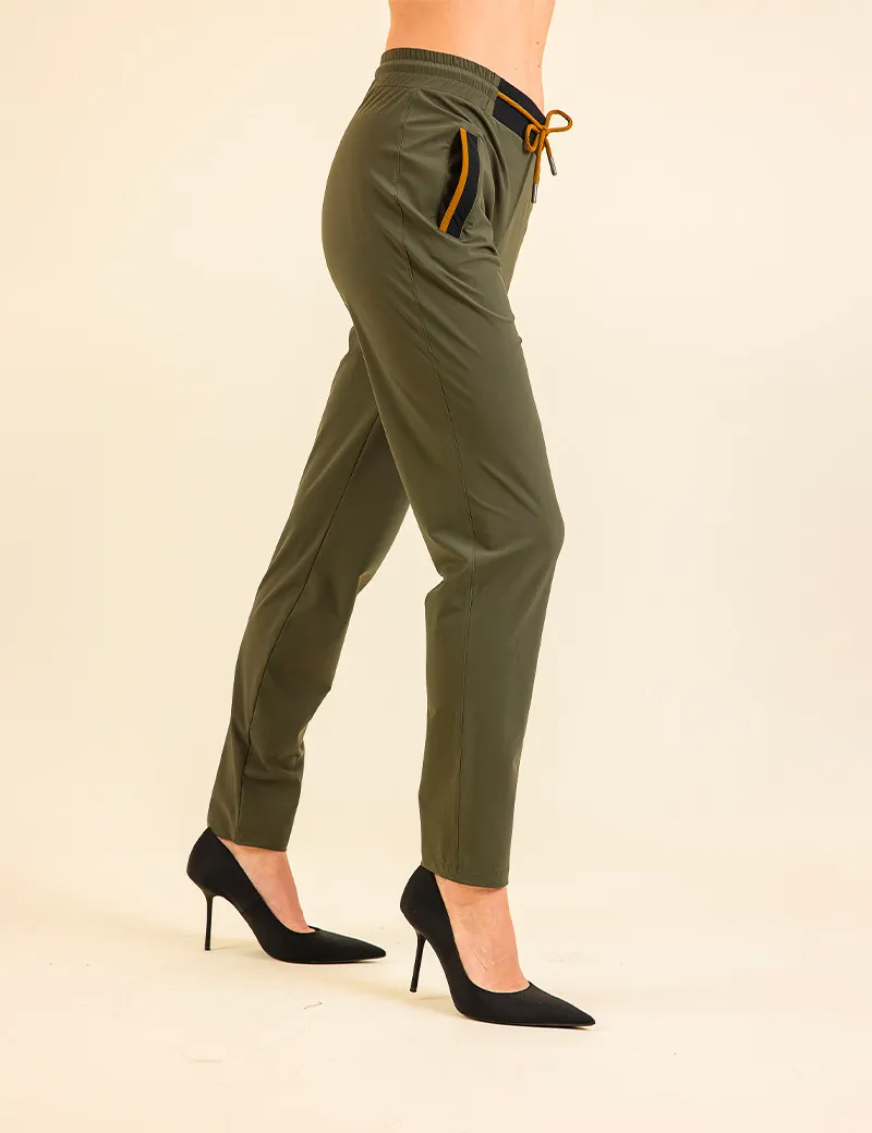 HBT - GREEN PEAKS | Jimmy Pantalon Femme Kaki