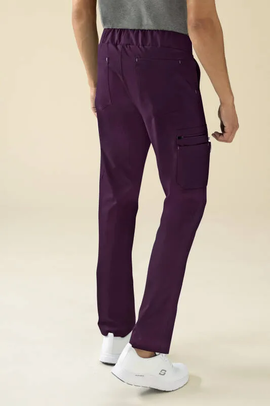 KAERE Pantalon Homme - avec poches cargo prune