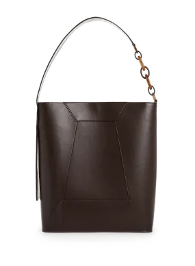 LA SINGULIERE & LE SINGULIER  Sac cabas en cuir vegan - Marron