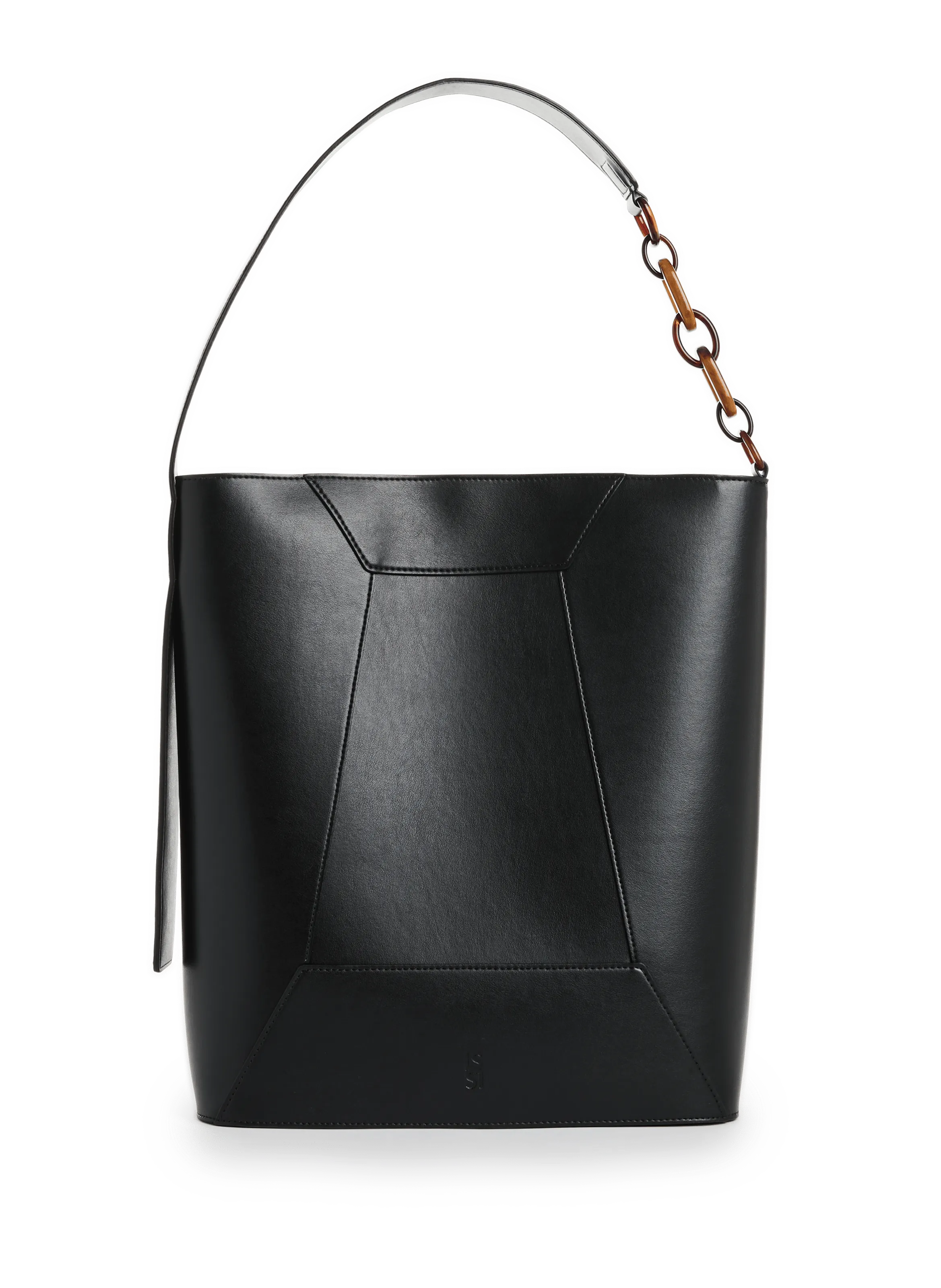 LA SINGULIERE & LE SINGULIER  Sac cabas en cuir vegan - Noir
