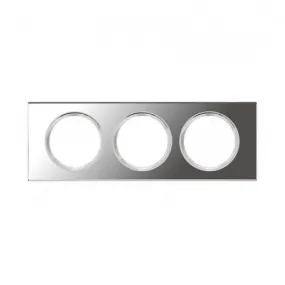 Legrand Celiane plaque 3 postes verre miroir
