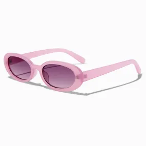 Lunettes de soleil ovales lavande