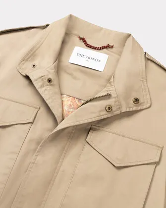 M65 BEIGE , VESTE EN COTON INSPIRATION ARMÉE Chevignon