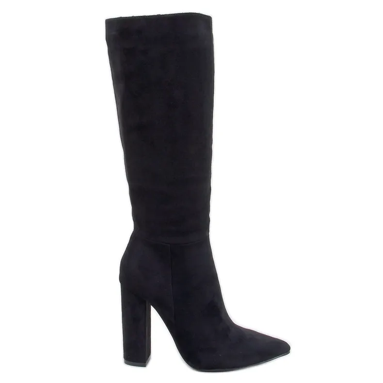 Maureen Bottines noires à talons stables le noir
