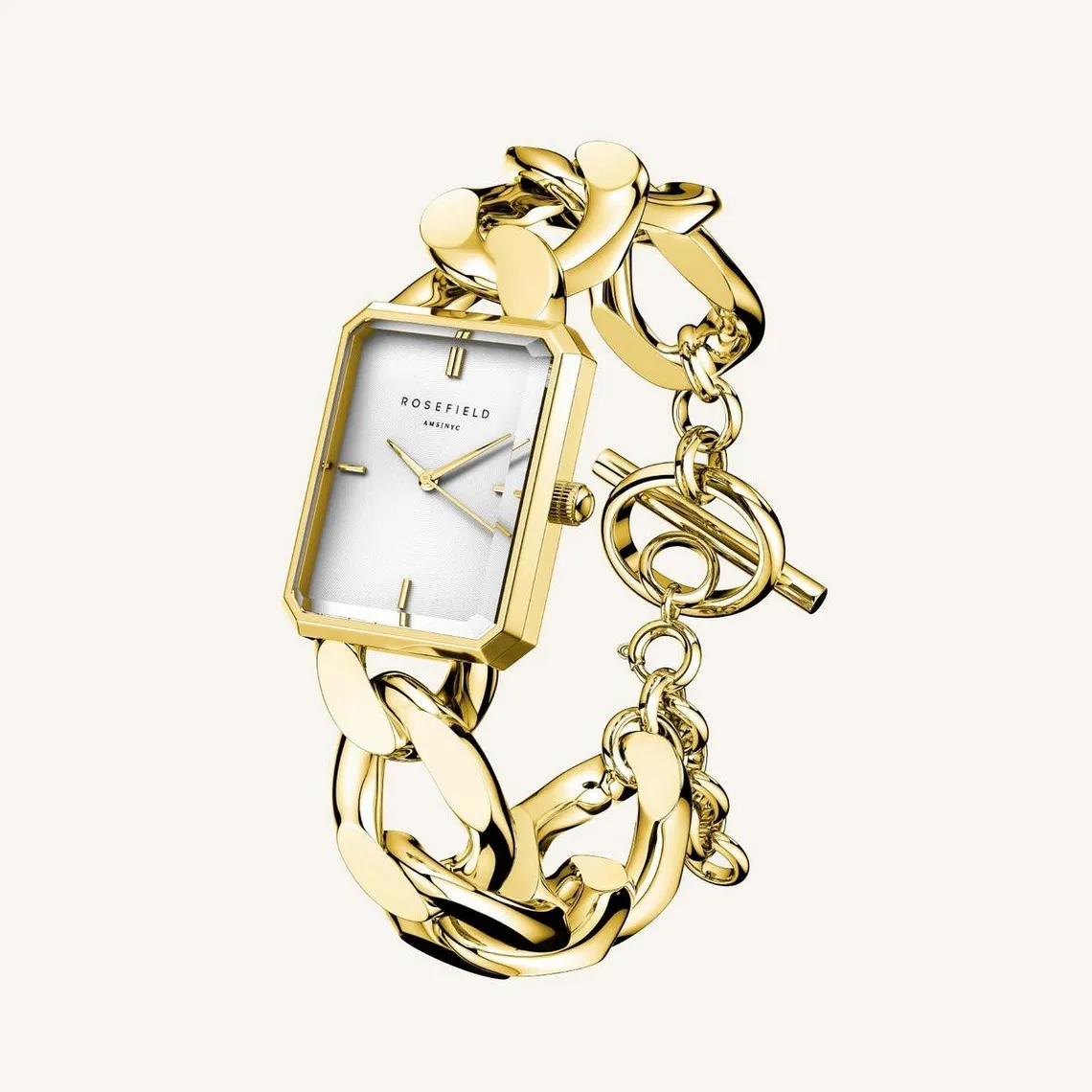 Montre pour femme Studio SWGSG-O55 avec bracelet en acier doré | 3 Suisses