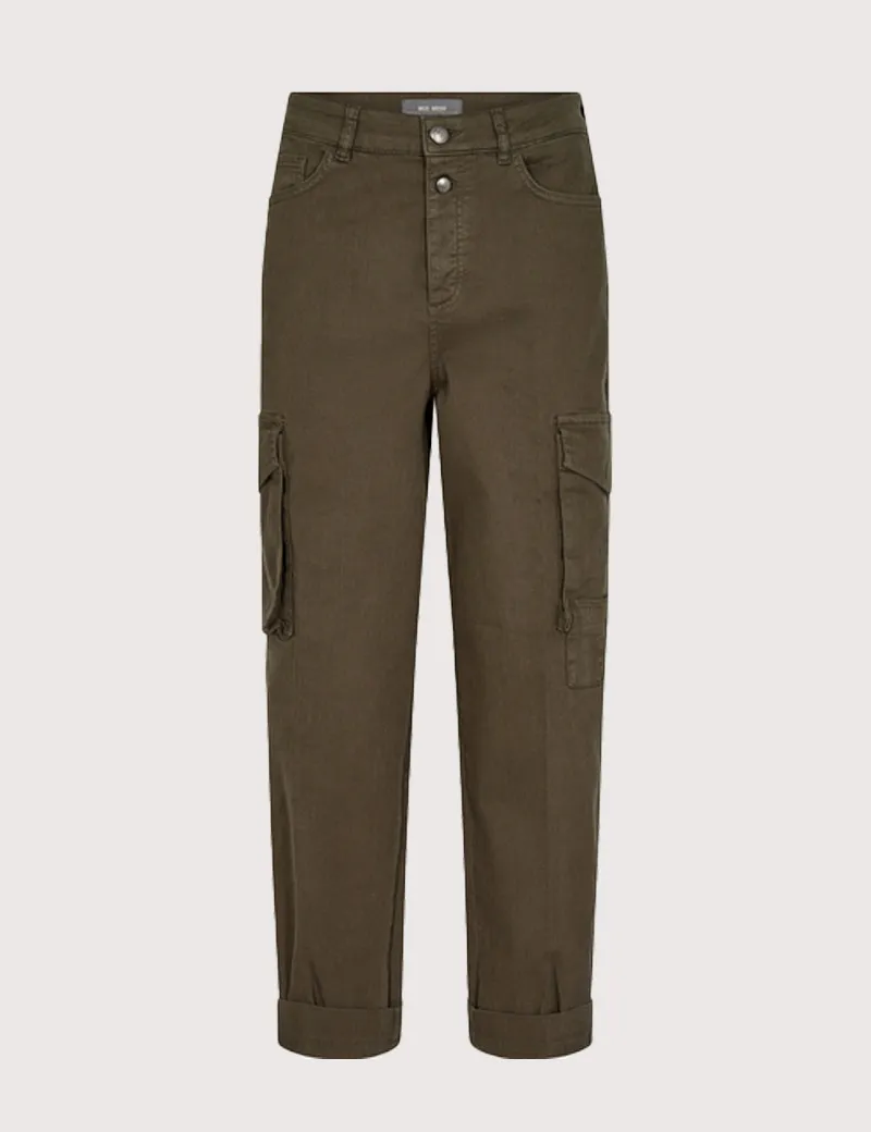 Mos Mosh - Pantalon Cargo Femme Adeline Kaki