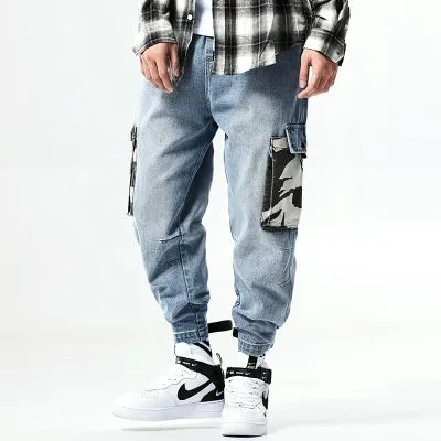Pantalon baggy cargo pour homme