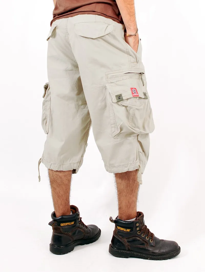 Pantalon cargo 3/4 Molecule 45056, Beige